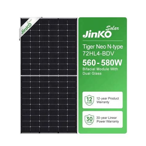 Jinko Tiger Neo N Type Hl Bdv Watt Bifacial Module Dual