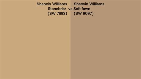 Sherwin Williams Stonebriar Vs Soft Fawn Side By Side Comparison