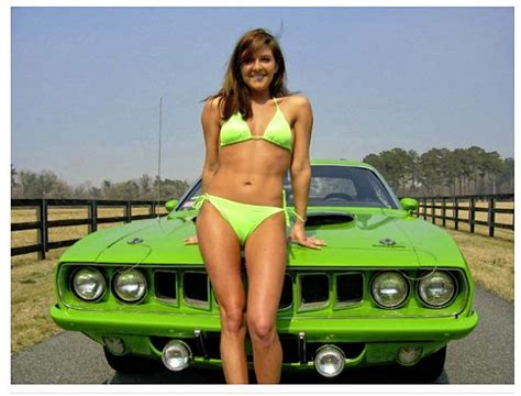 Plymouth Barracuda 440 Girl Muscle Car Car Girls Muscle Cars Hot Rods Cars Muscle