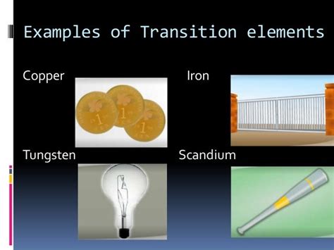 Transition elements