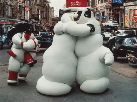 3 5 Mm Kodachrome Colour Photography Of Michelin Man Stable Diffusion