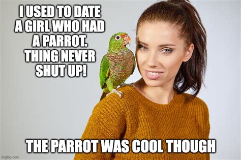 Girl With Parrot Imgflip