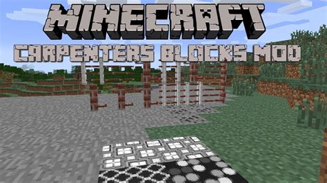 Minecraft Modcrie Mais Detalhes Em Suas Construçõescarpenters Blocks