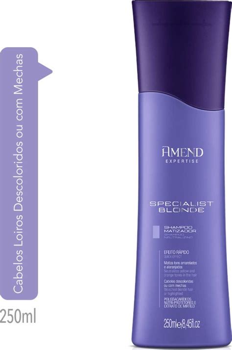 Kit Matizador Amend Specialist Blonde E Pente Beauty Secret