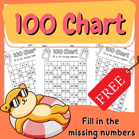 Missing Number Chart 1 100 - Worksheets Library