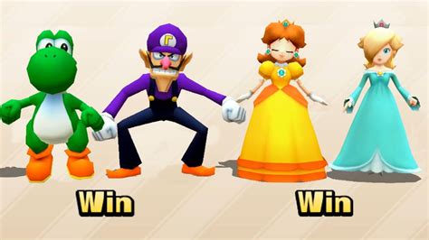 Mario Party The Top 100 Minigame Yoshi Vs Waluigi Vs Daisy Vs