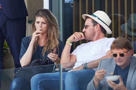 Photo Benjamin Castaldi Et Sa Femme Aurore Aleman En Tribunes Lors