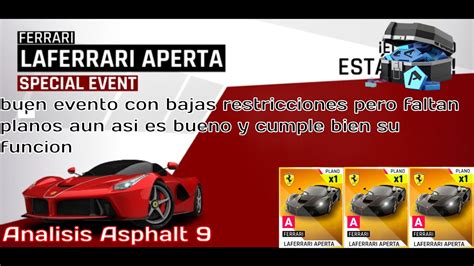 An Lisis Del Evento Del La Ferrari Aperta An Lisis Asphalt Youtube