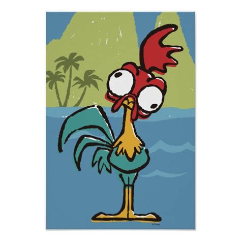 Moana Heihei Very Important Rooster Poster In 2020