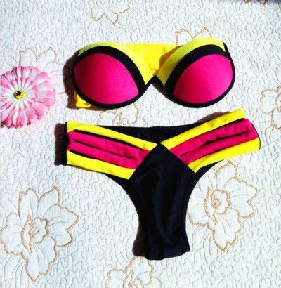 2021 2015 Bandage Bikini Bright Color Multicolor Sexy Triangle Swimsuit