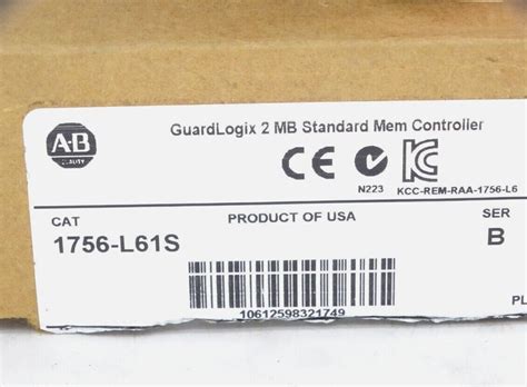 New Unopened Allen Bradley L S Guardlogix Controller Module