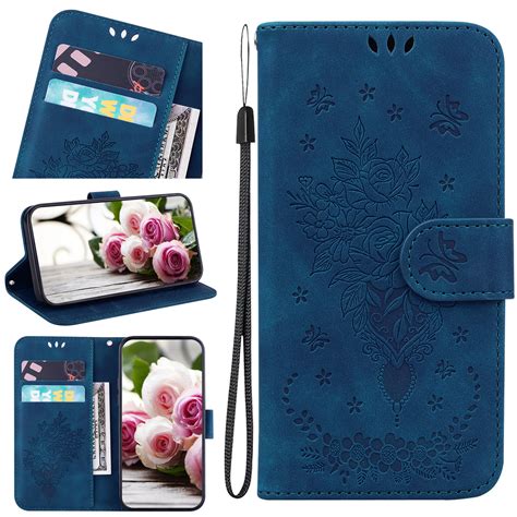 Nalacover For Samsung Galaxy A51 5g Wallet Case Luxury Embossed Sun Flower Pattern Pu Leather