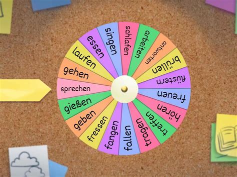 Verben Konjugieren Spin The Wheel