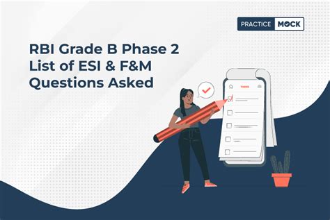 RBI Grade B Phase 2 List Of ESI F M Questions Asked