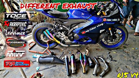 Trying Different Exhausts On Yamaha R V R Exhaust Eystem