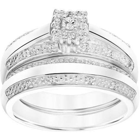 Forever Bride 15 Carat Tw Square Shape Diamond And Sterling Silver