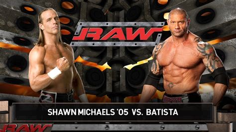 Wwe K Shawn Michaels Vs Batista Raw Youtube