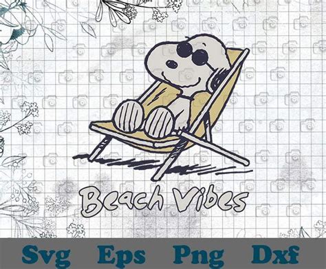 Funny Peanuts Snoopy Beach Vibes Snoopy Joe Cool Vacation Beach