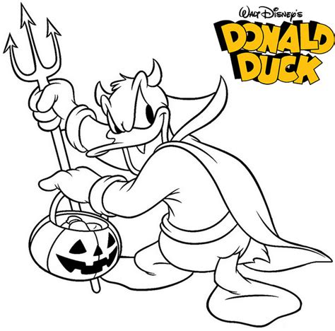 Disney Donald Duck Halloween Coloring Pages Coloring Pages