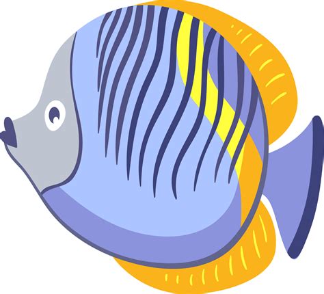 Multi-colored sea fish. 13859471 PNG