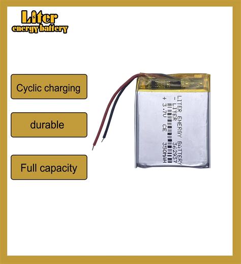 3 Line 3 7V 350mAh 362937 Lithium Polymer Li Po Li Ion Rechargeable Battery