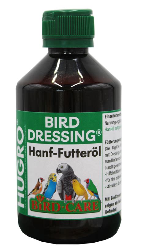 Hanf Futteröl Für Vögel Und Tauben 250 Ml