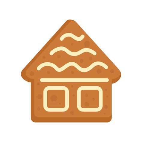 Gingerbread House Icon Flat Isolated Vector Vector Art At Vecteezy