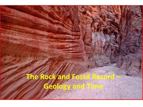 Ppt The Rock And Fossil Record Geology And Time Powerpoint