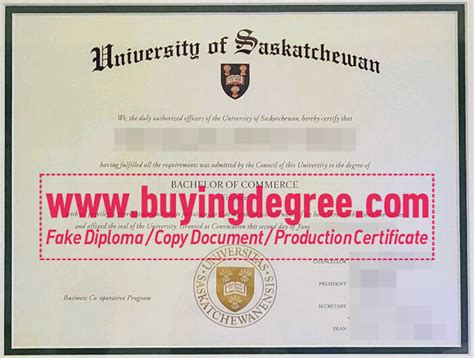 How Much Does A Fake University Of Saskatchewan Degree Cost