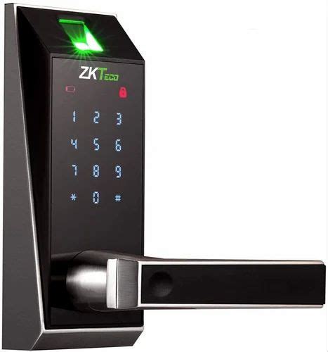 Lever Zkteco Smart Digital Door Lock Chrome Biometric At Rs In