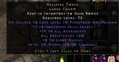 Price Check 19 20 Sorc Torch Rdiablo2resurrected