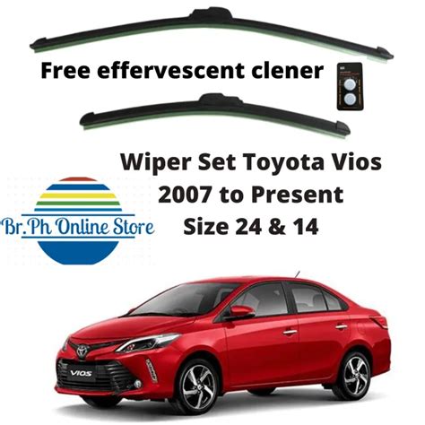 Wiper Blade Set For Toyota Vios To Present Free Car Windshield