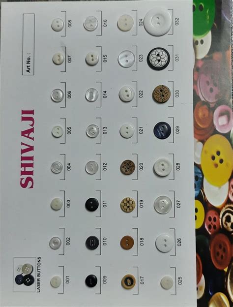 Polyester Round 2 Hole Garment Button Packaging Type Packet At Rs 14