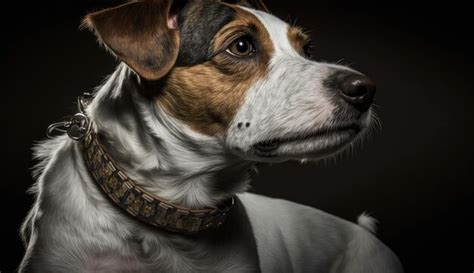 Un Perro Con Un Collar Que Dice Perro Foto Premium