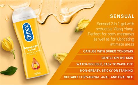 Durex Ylang Ylang Sensual Massage Lubricant Gel For Men And Women 200 Ml