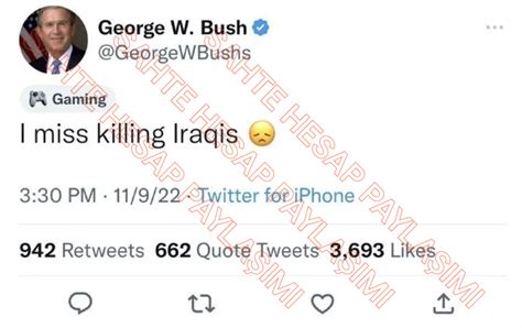 Teyit On Twitter Bir Di Er Rnek Ise Eski Abd Ba Kan George W Bush