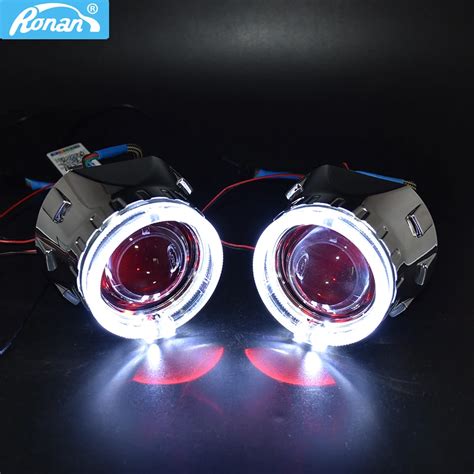 Car Styling Bi Xenon Hid Projector Lens Headlight Use H Bulb Led Angel