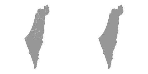 Israel map with administrative divisions. 36883725 Vector Art at Vecteezy