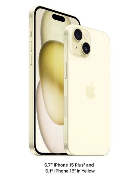 iPhone 15 / 15 Plus Yellow | Prodotti apple, Prodotto