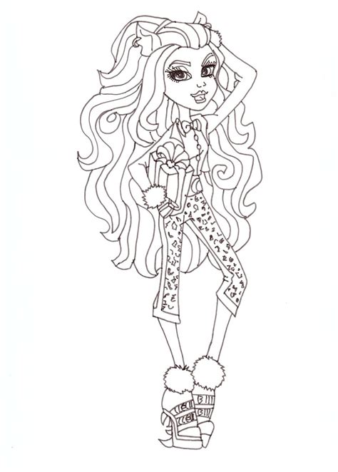 Clawdeen Monster High Coloring Pages To Print