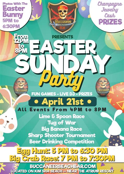 Easter Sunday Party at Buccaneer Beach Bar | St Maarten Events