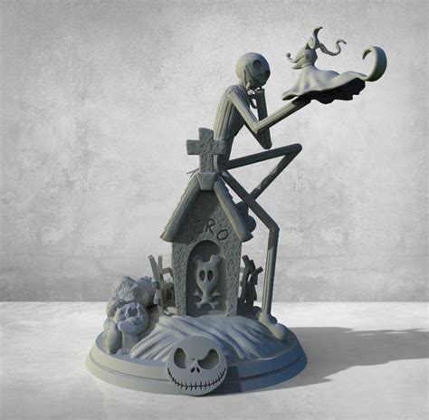 Jack Skellington And Zero The Nightmare Before Christmas 3d Model 3d