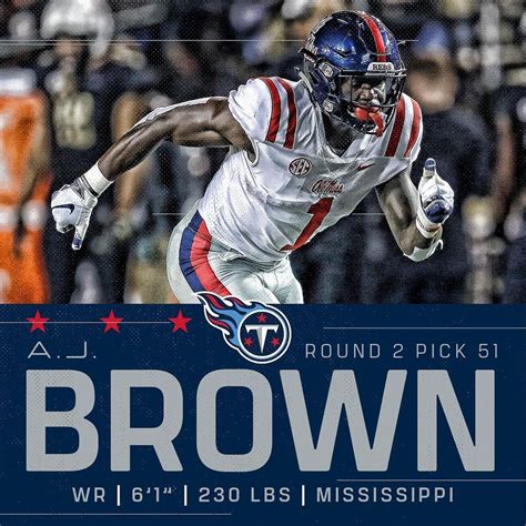 Welcome To Nashville WR AJ Brown 1k Alwaysopen Tennessee Titans