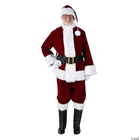 Burgundy Velvet Santa Suit Oriental Trading