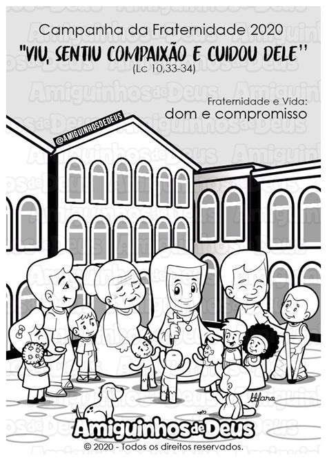 Cartaz Da Campanha Da Fraternidade 2020 Para Colorir ~ Amiguinhos De Deus