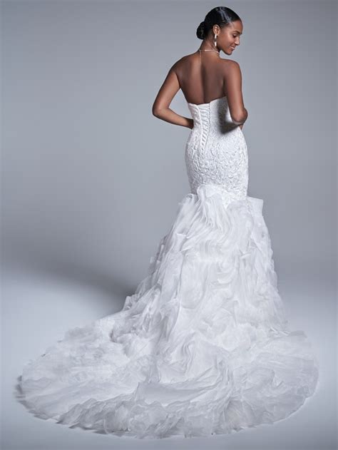 Strapless Lace Mermaid Wedding Dress With Tulle Skirt Kleinfeld Bridal