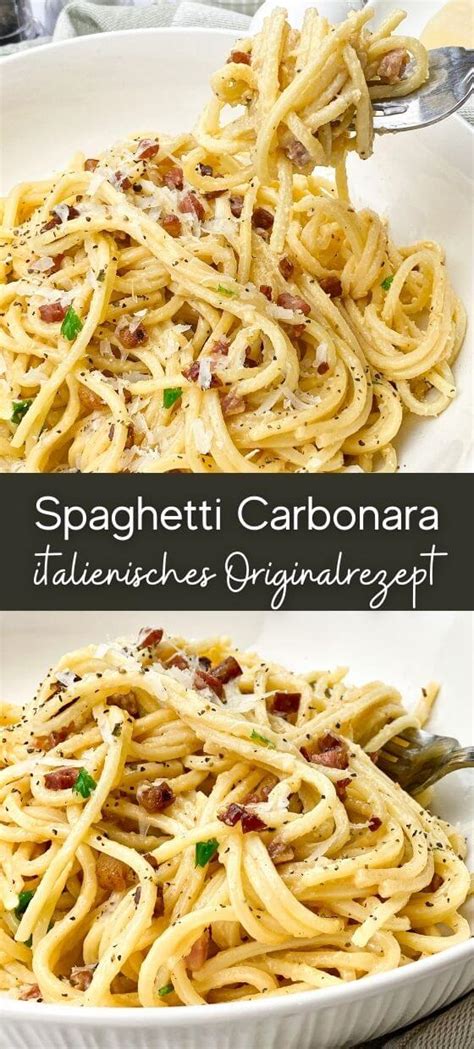 Spaghetti Carbonara Italienisches Originalrezept