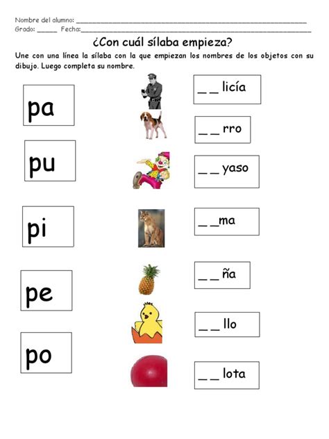 Actividades Con La Letra P