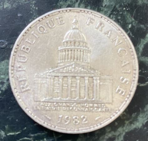 Pièce de 100 F en argent France 1982 Panthéon SUP eBay