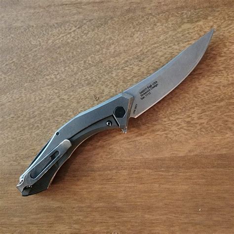 ZT USA 0460TI Sinkevich Design Ser 1112 Titanium CPM 20CV USED For